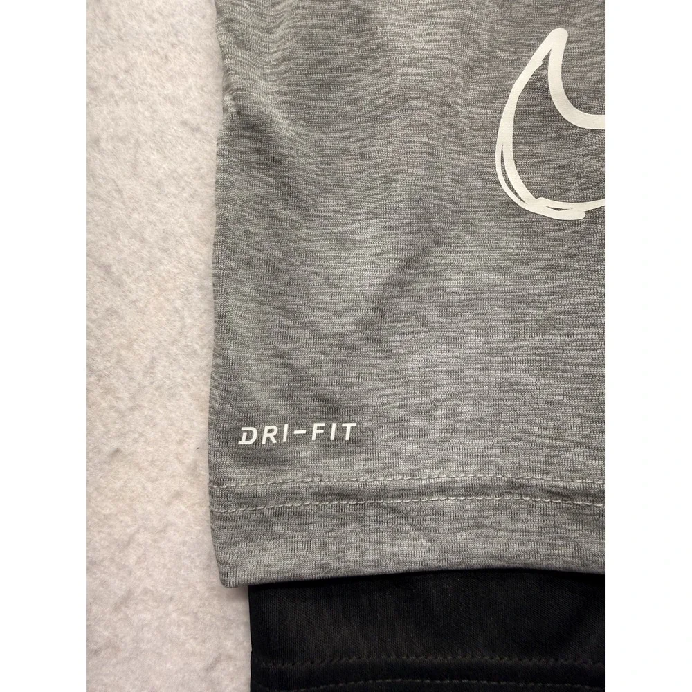 Nike Boys 3T Dri-FIT Triple Swoosh Graphic Tee & Shorts Activewear Outfit Set